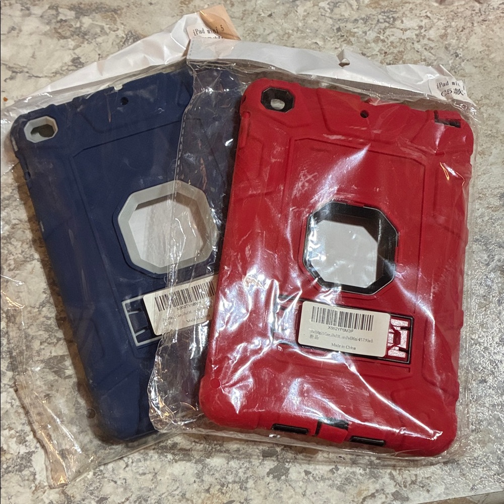 iPad mini 5 Red and Blue Tablet Cases
